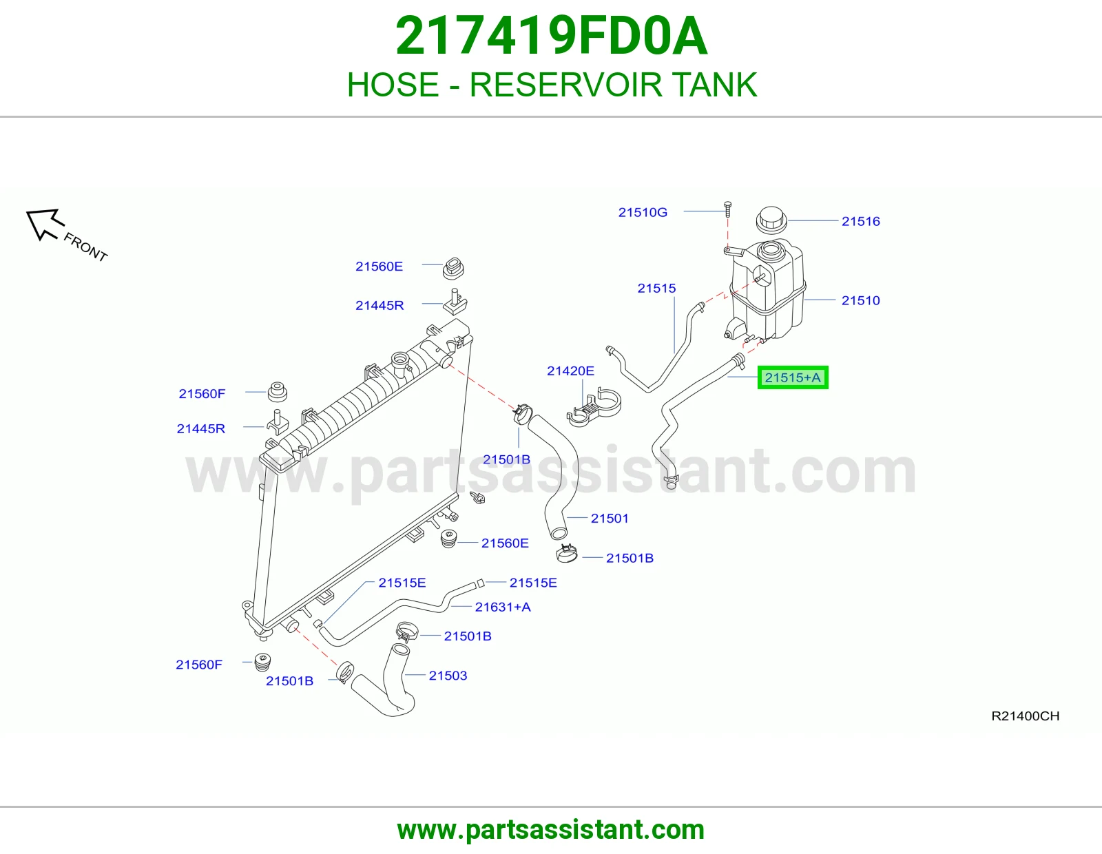 HOSE - RESERVOIR TANK