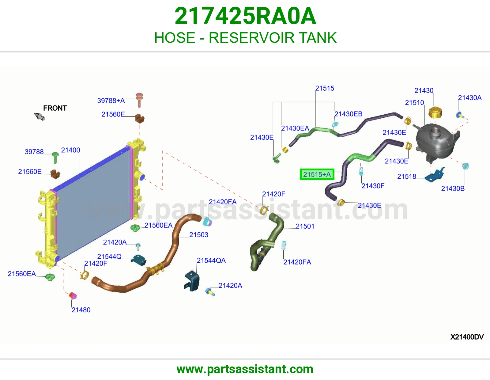 HOSE - RESERVOIR TANK