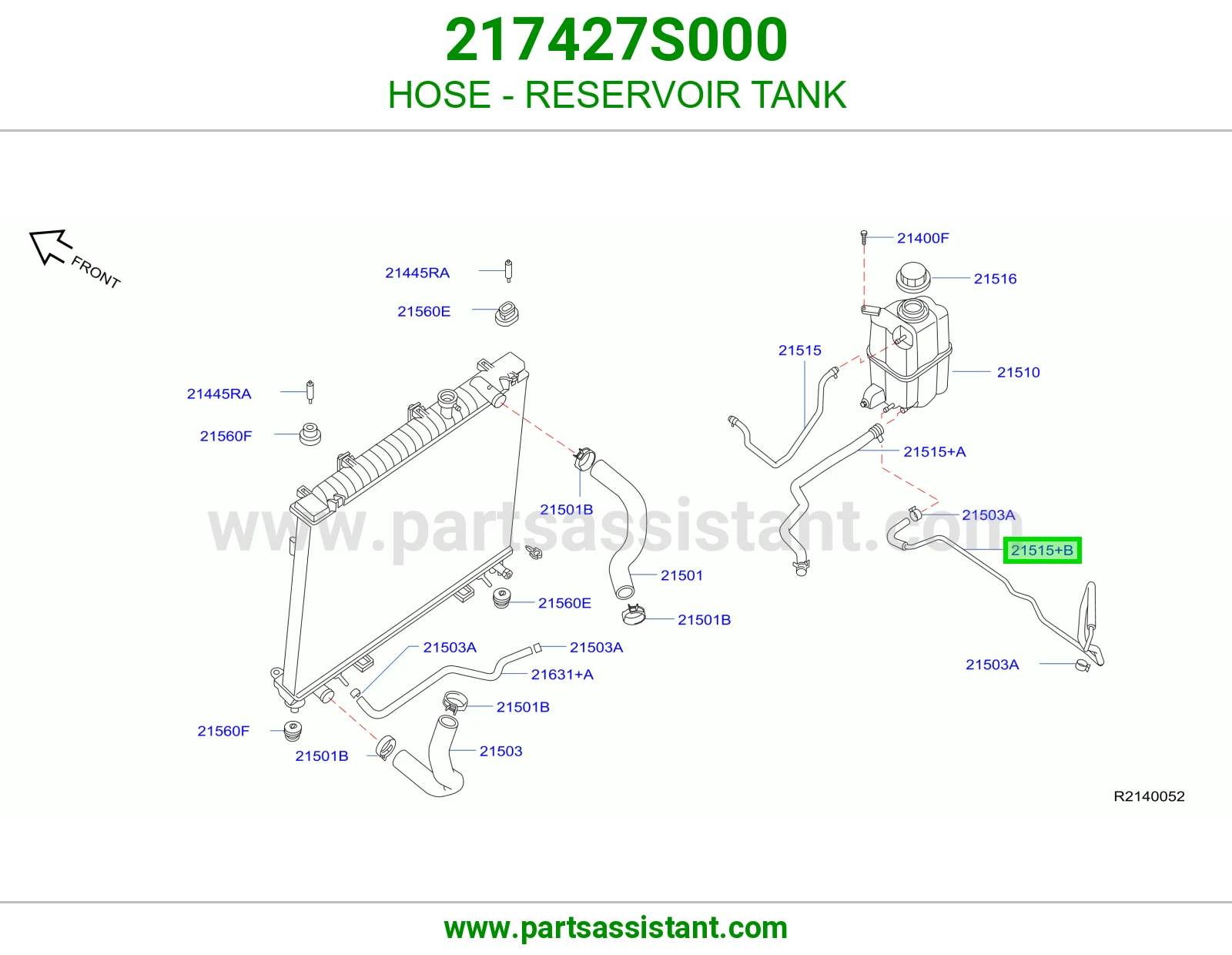HOSE - RESERVOIR TANK
