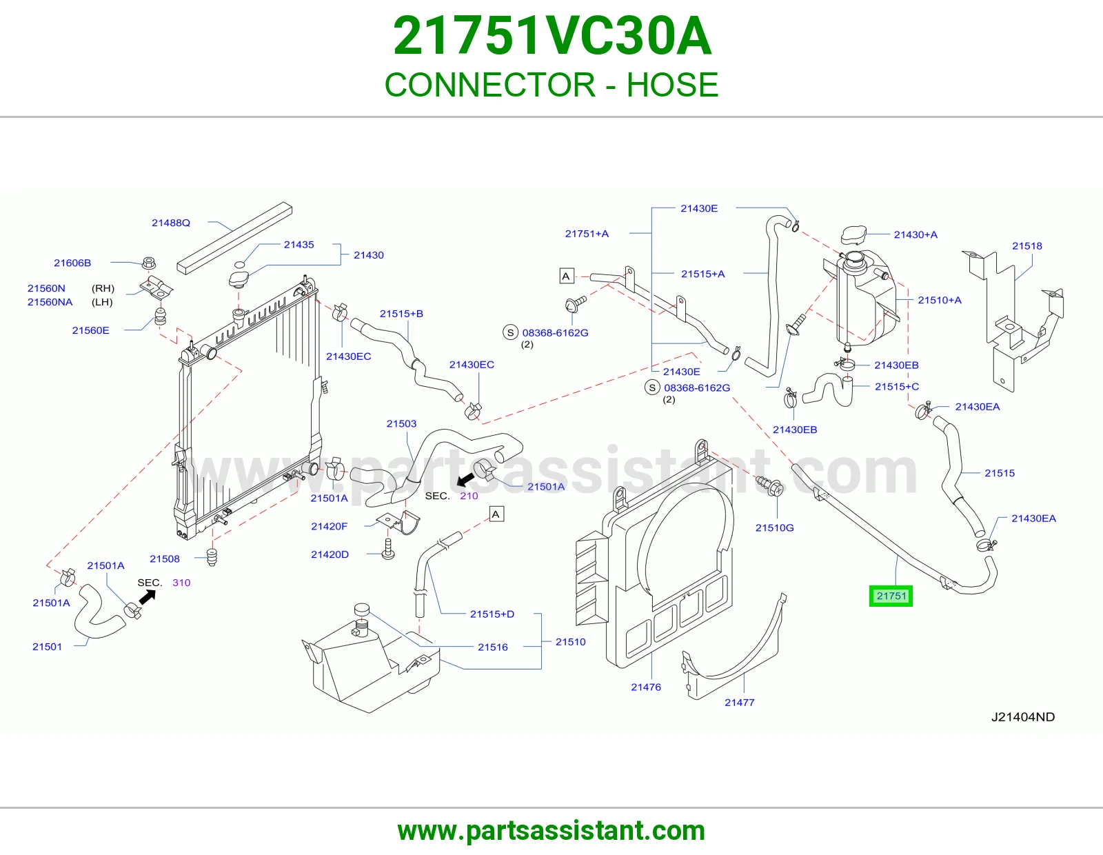 CONNECTOR - HOSE
