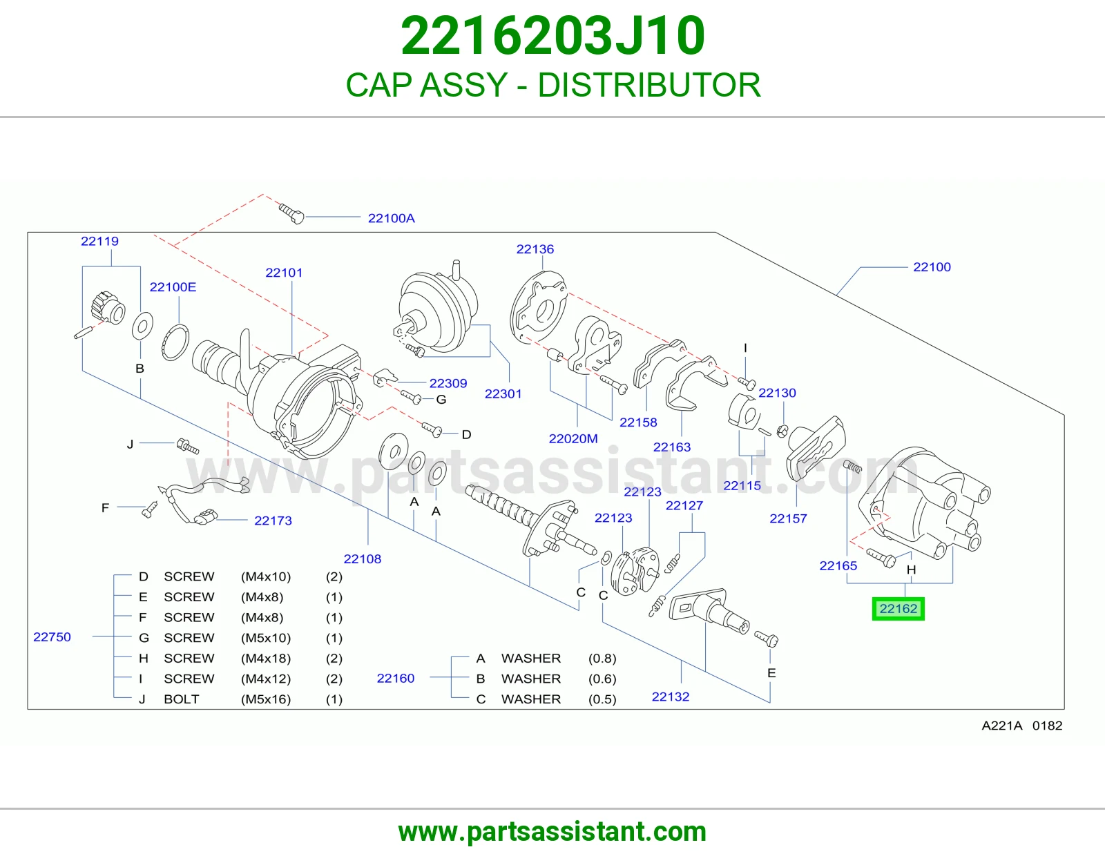 CAP ASSY - DISTRIBUTOR