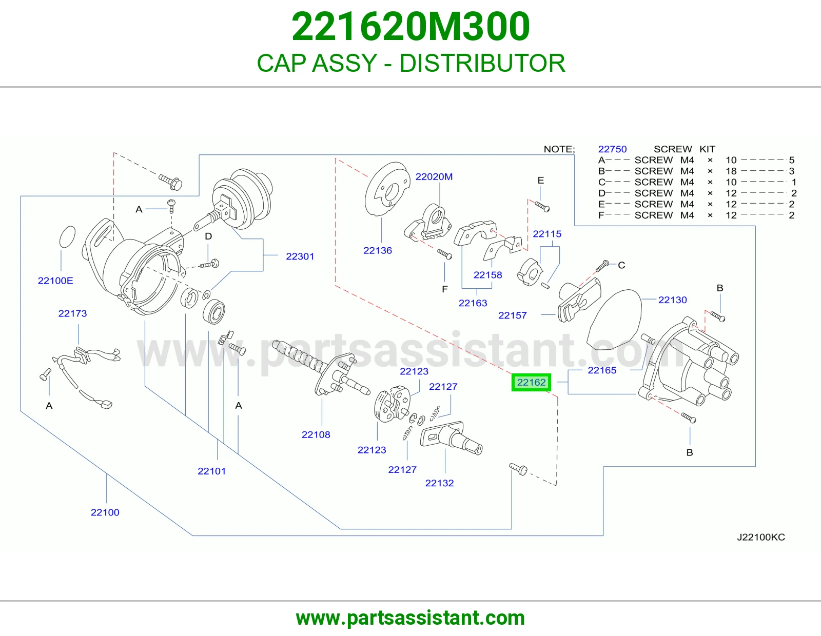 CAP ASSY - DISTRIBUTOR