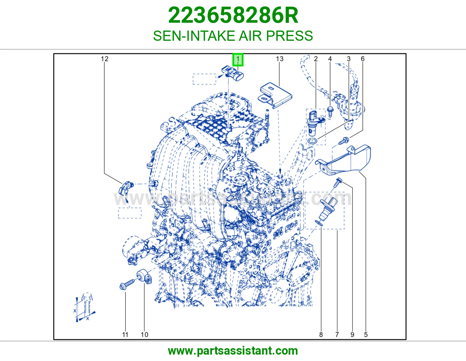 SEN-INTAKE AIR PRESS
