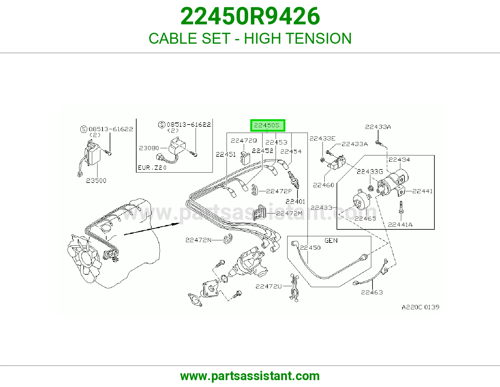 CABLE SET - HIGH TENSION