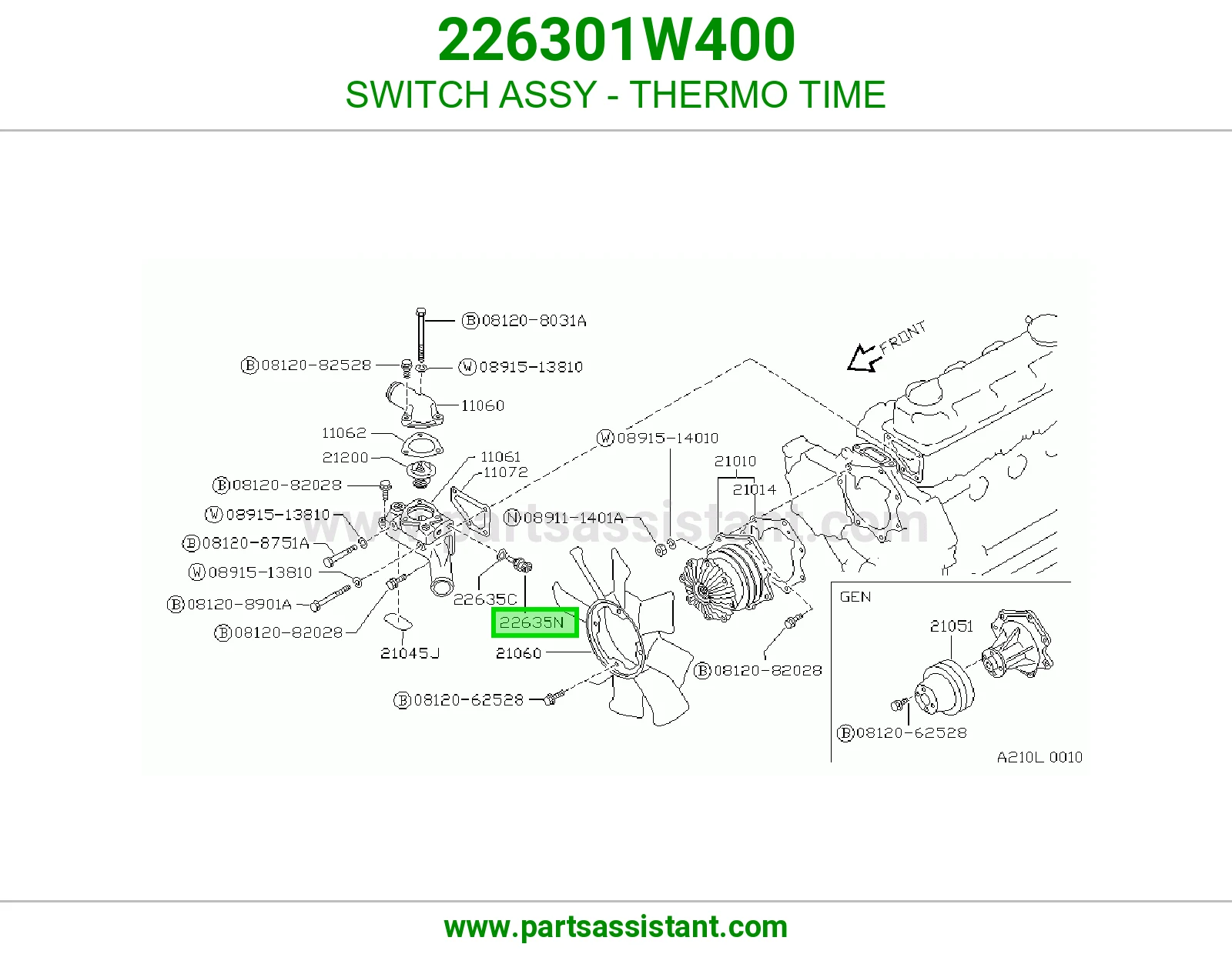 SWITCH ASSY - THERMO TIME