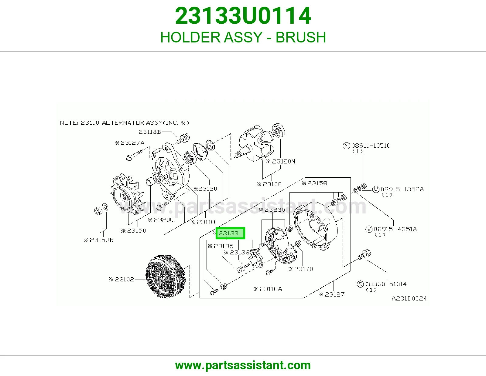 HOLDER ASSY - BRUSH