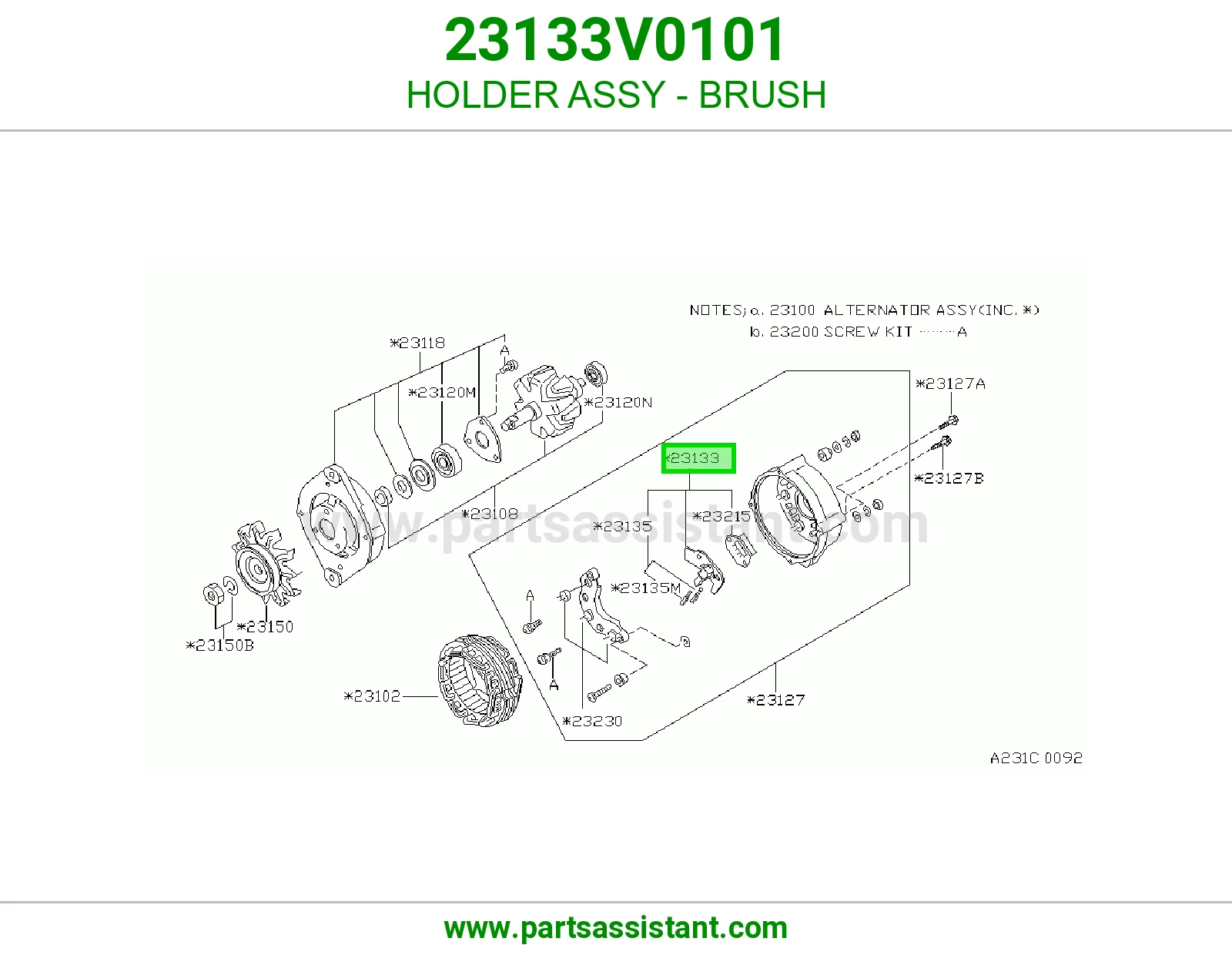 HOLDER ASSY - BRUSH