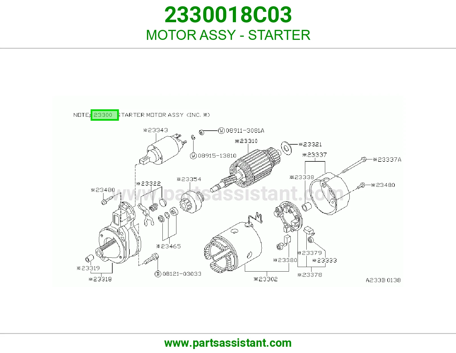 MOTOR ASSY - STARTER