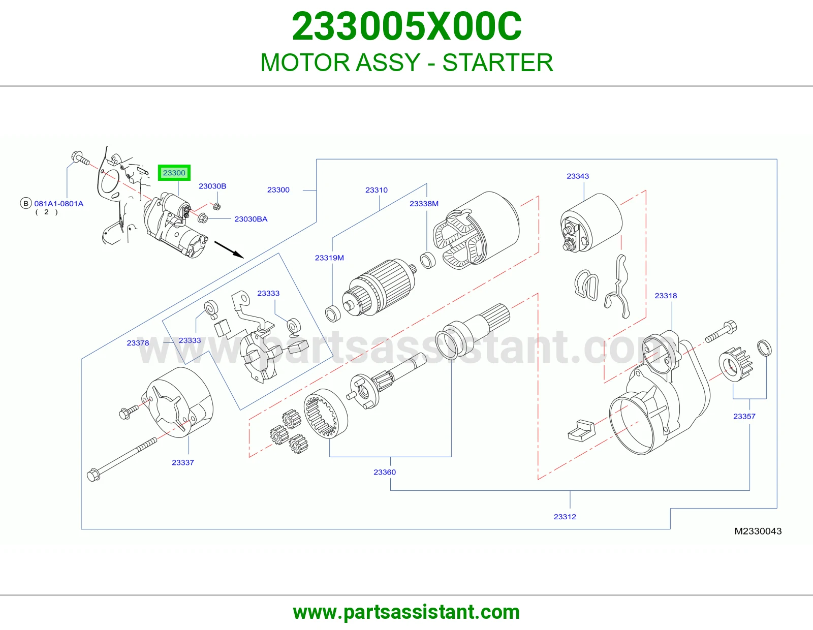MOTOR ASSY - STARTER
