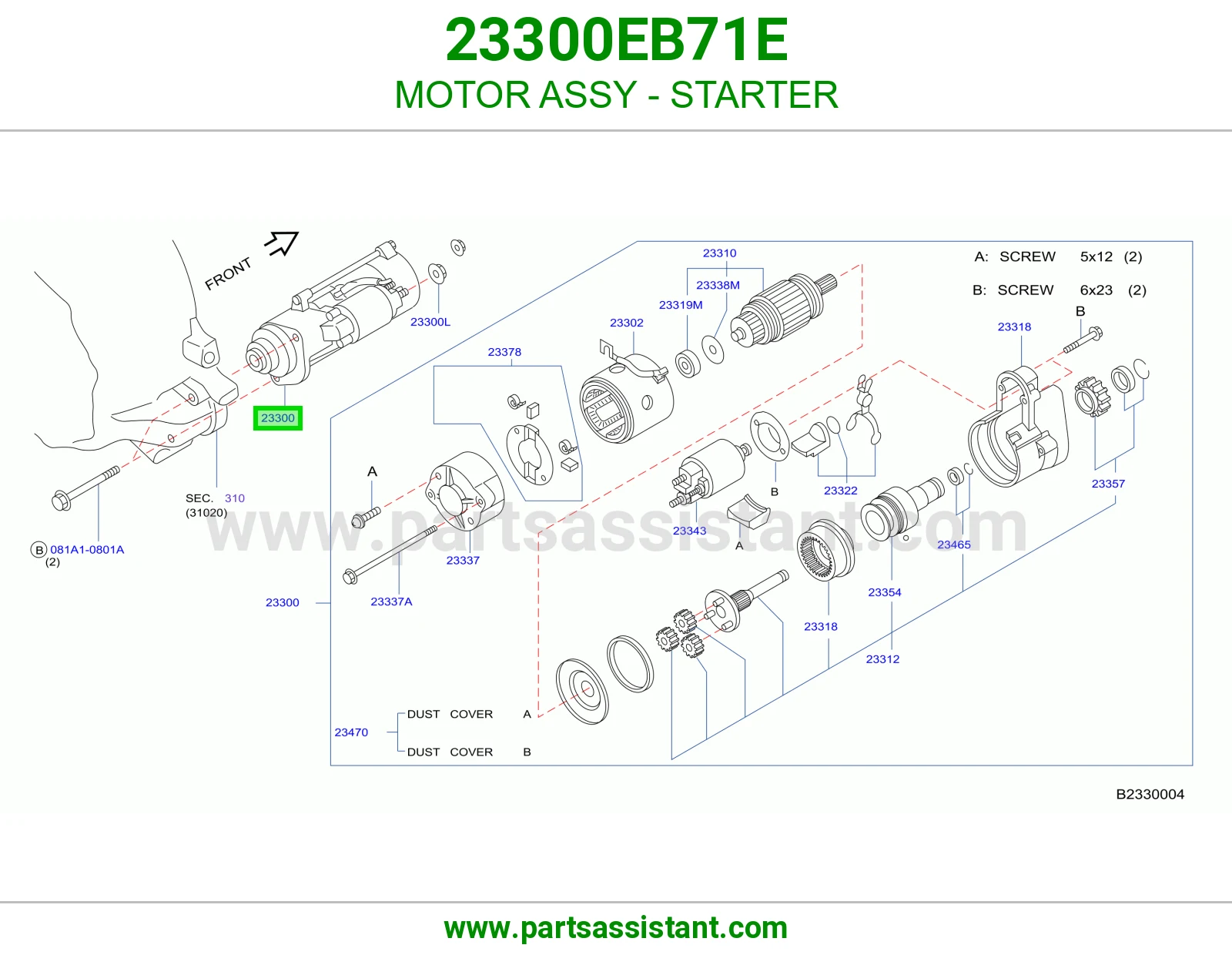 MOTOR ASSY - STARTER