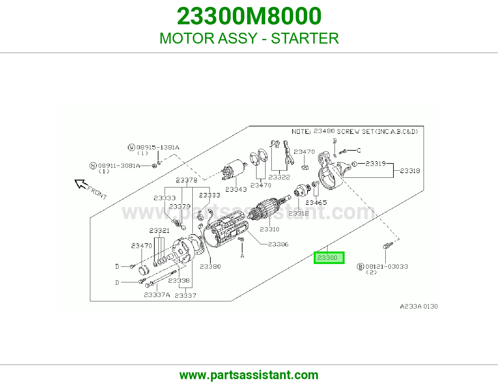 MOTOR ASSY - STARTER