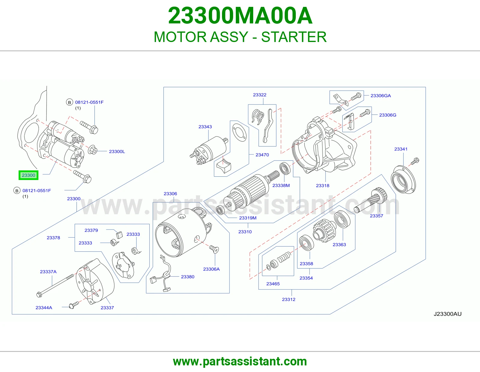 MOTOR ASSY - STARTER