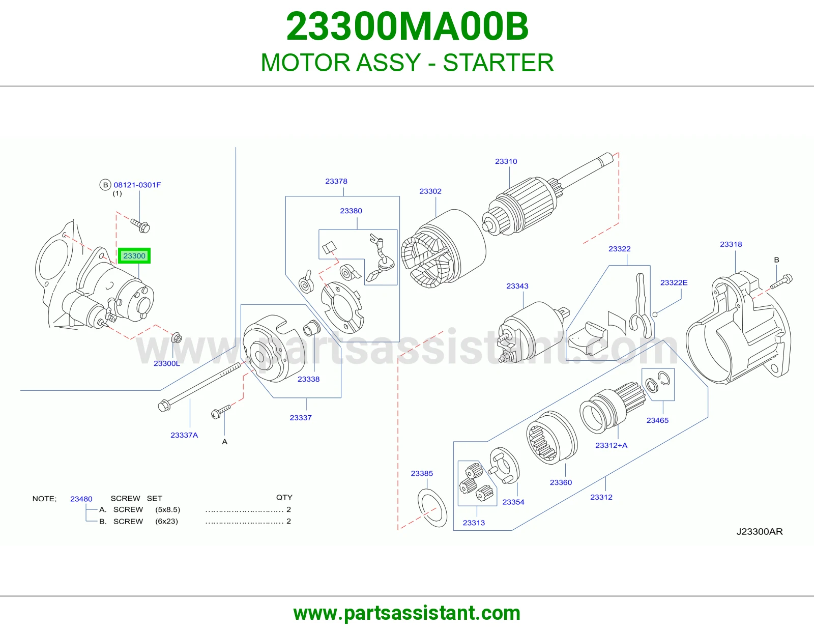MOTOR ASSY - STARTER