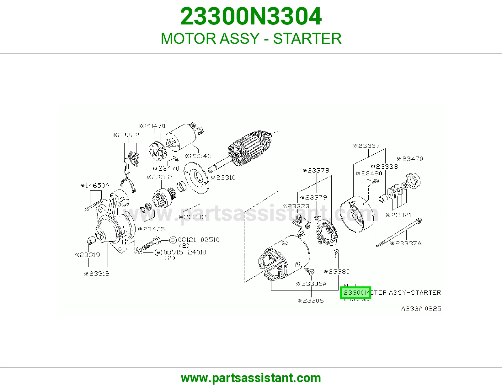 MOTOR ASSY - STARTER
