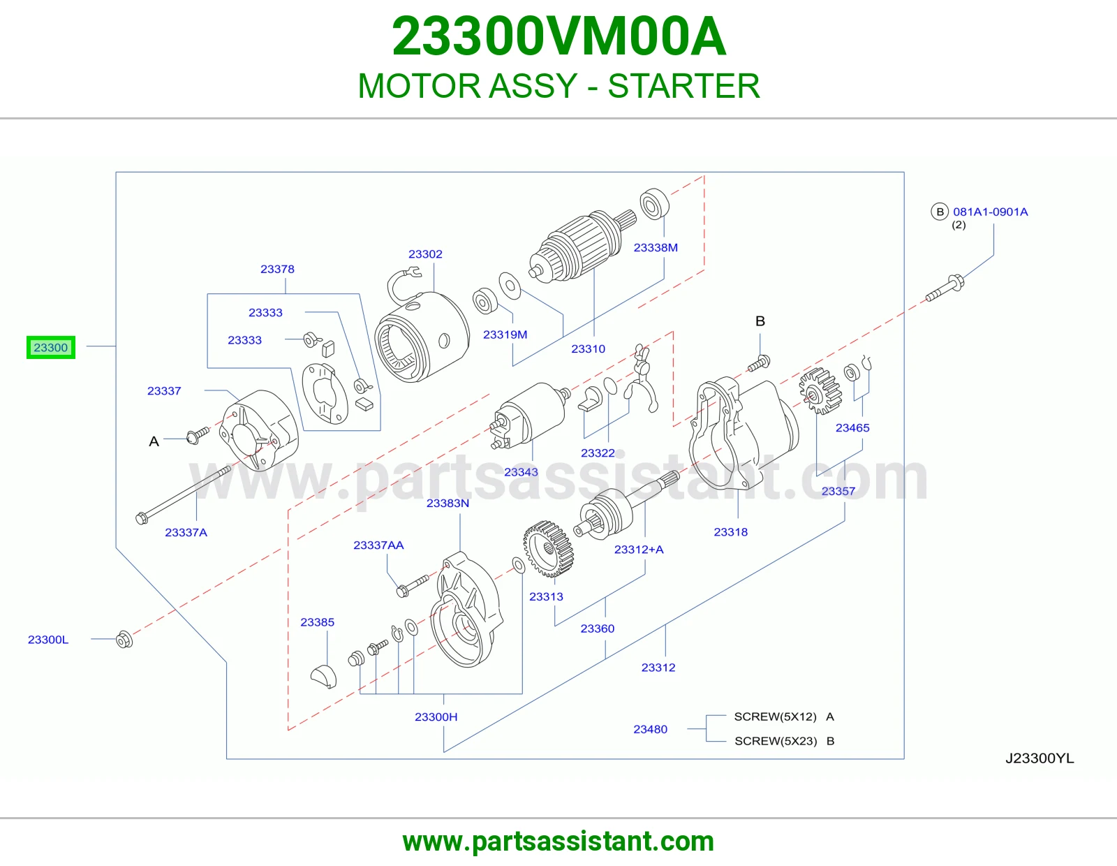 MOTOR ASSY - STARTER