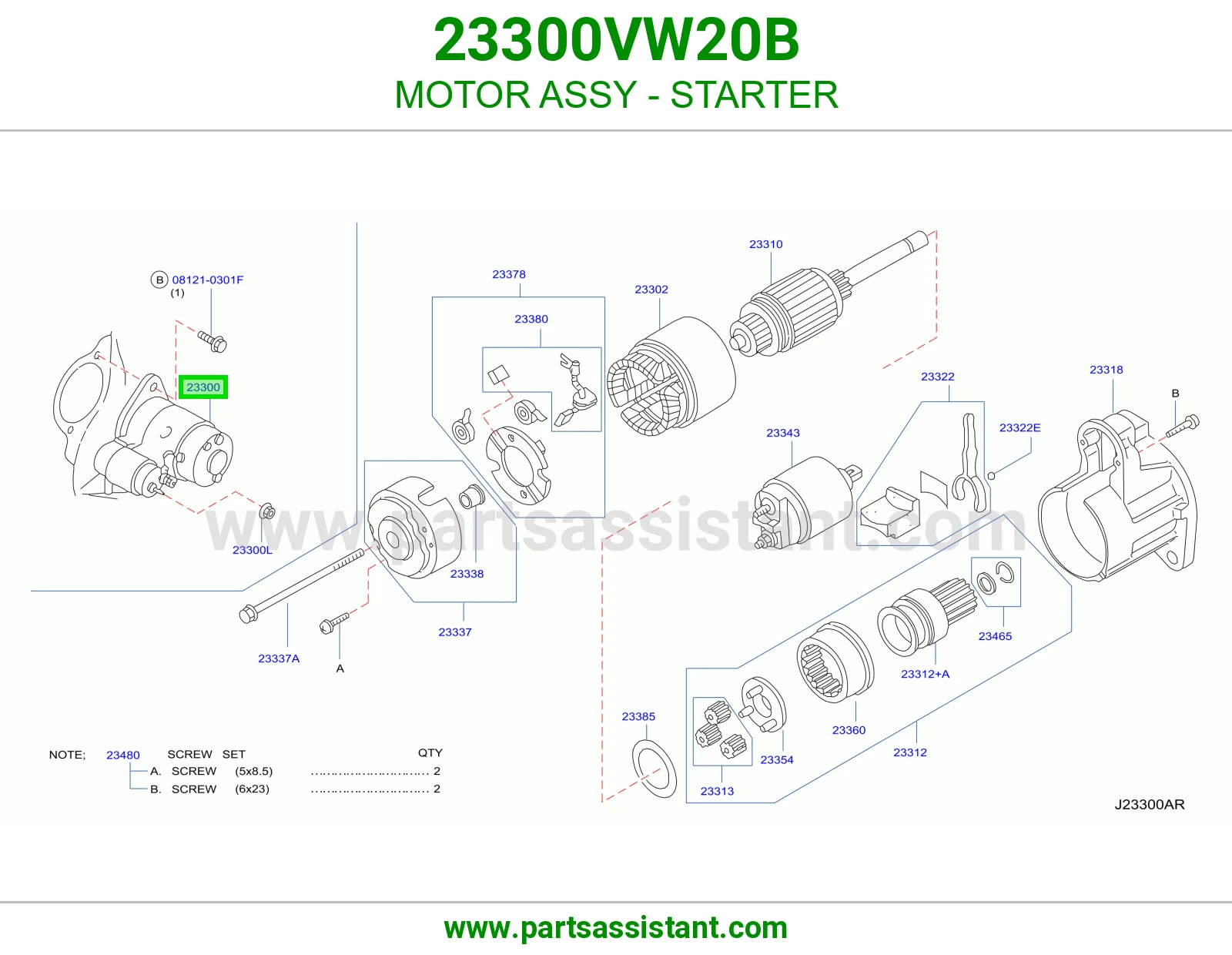 MOTOR ASSY - STARTER