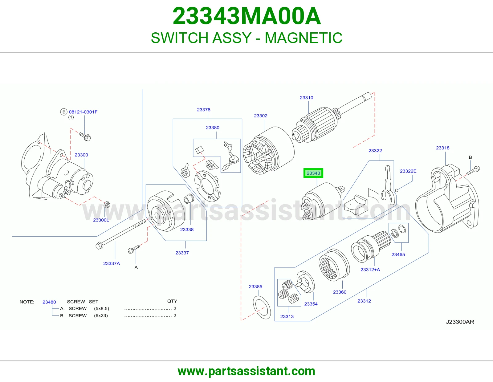 SWITCH ASSY - MAGNETIC