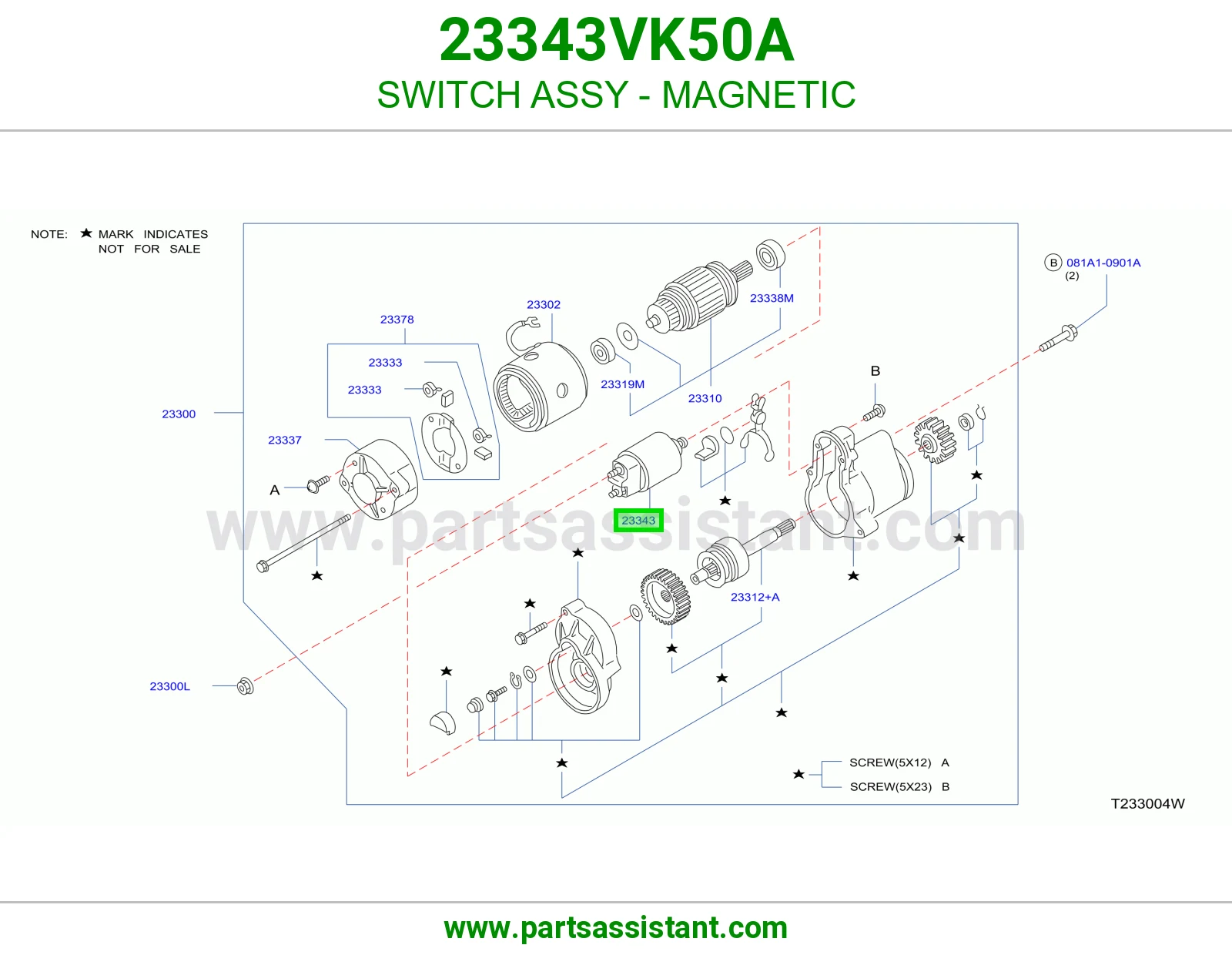 SWITCH ASSY - MAGNETIC