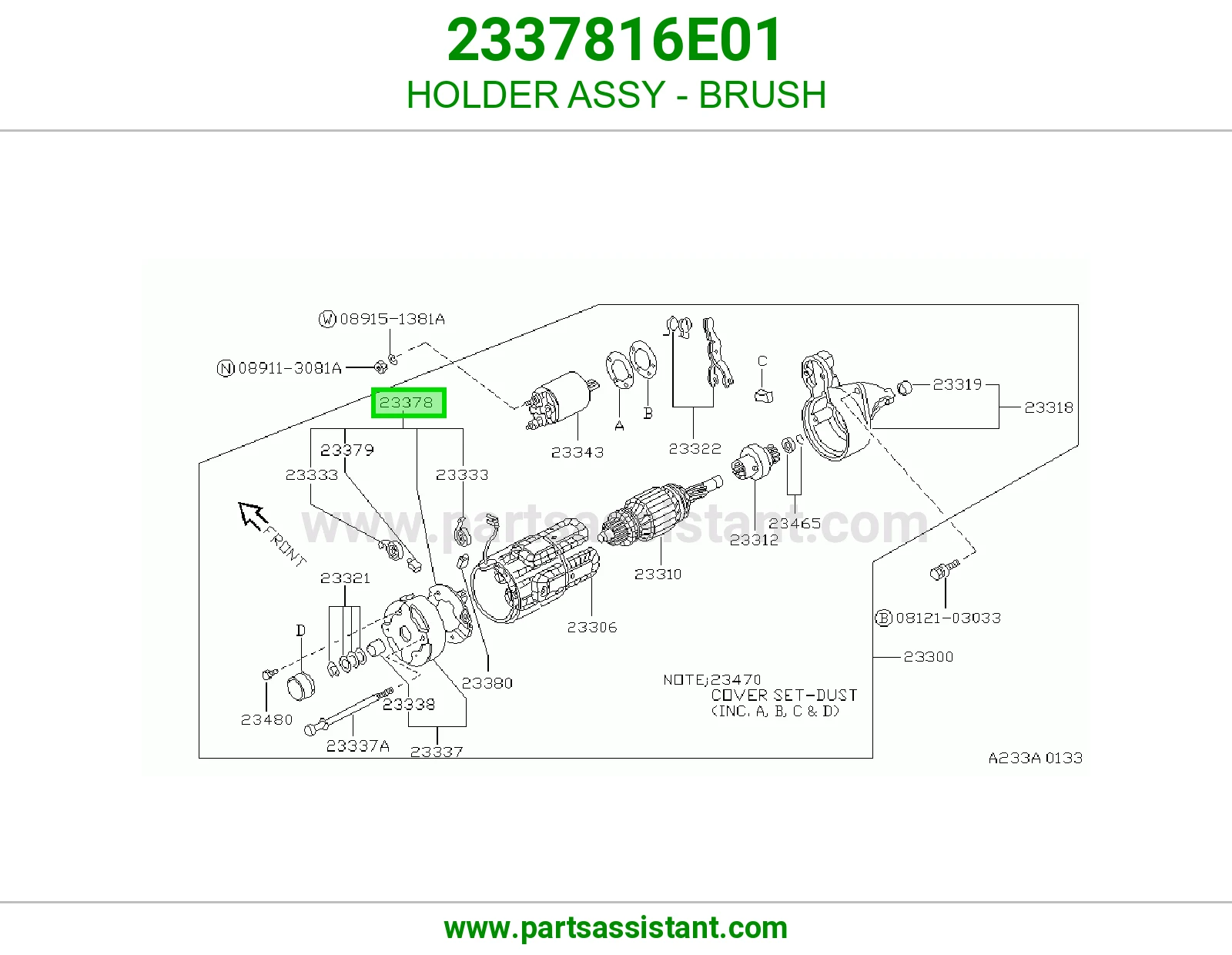 HOLDER ASSY - BRUSH