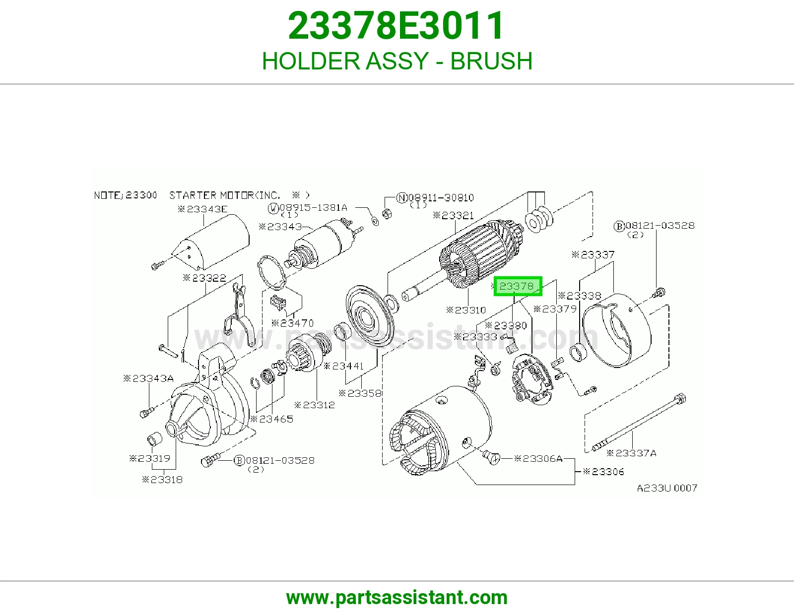 HOLDER ASSY - BRUSH