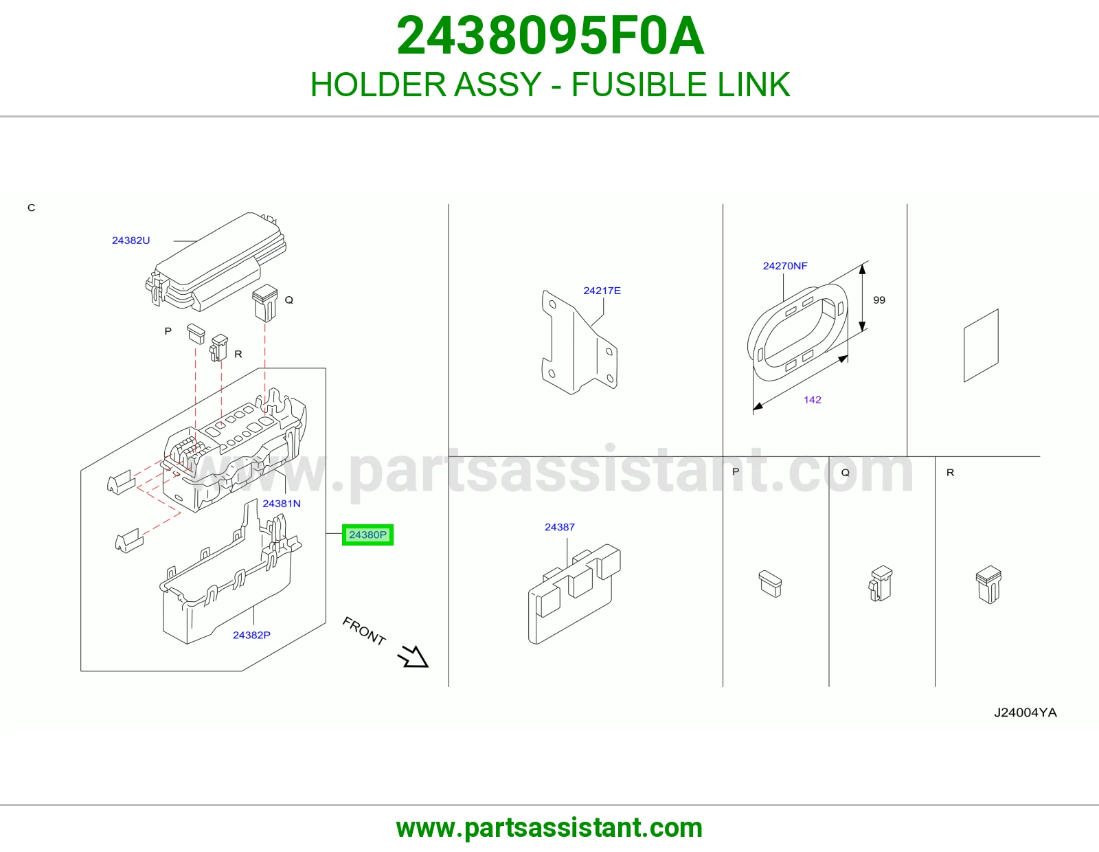 HOLDER ASSY - FUSIBLE LINK