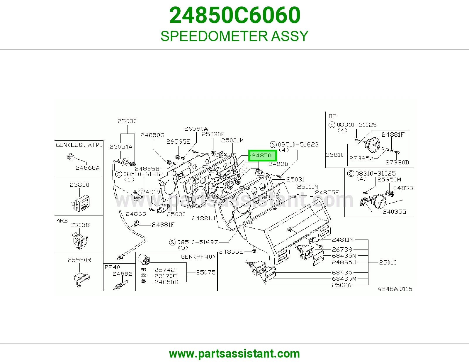 SPEEDOMETER ASSY
