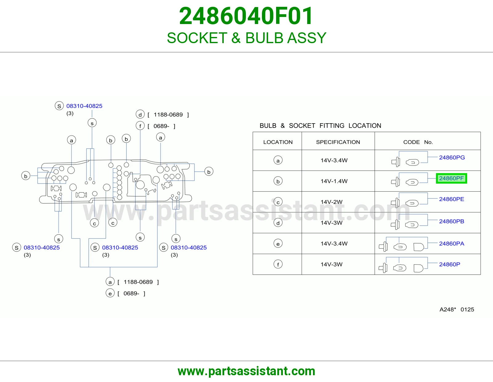 SOCKET & BULB ASSY