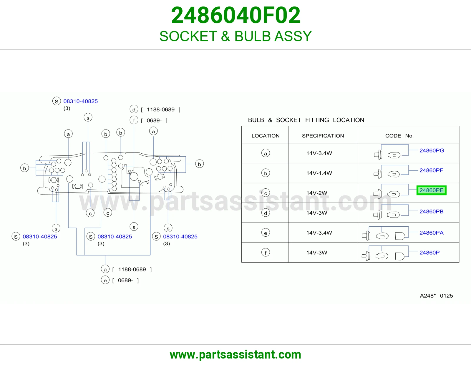 SOCKET & BULB ASSY