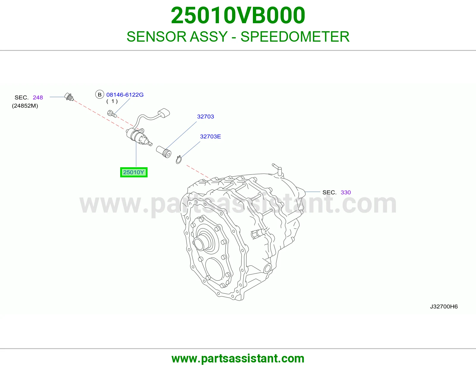 SENSOR ASSY - SPEEDOMETER
