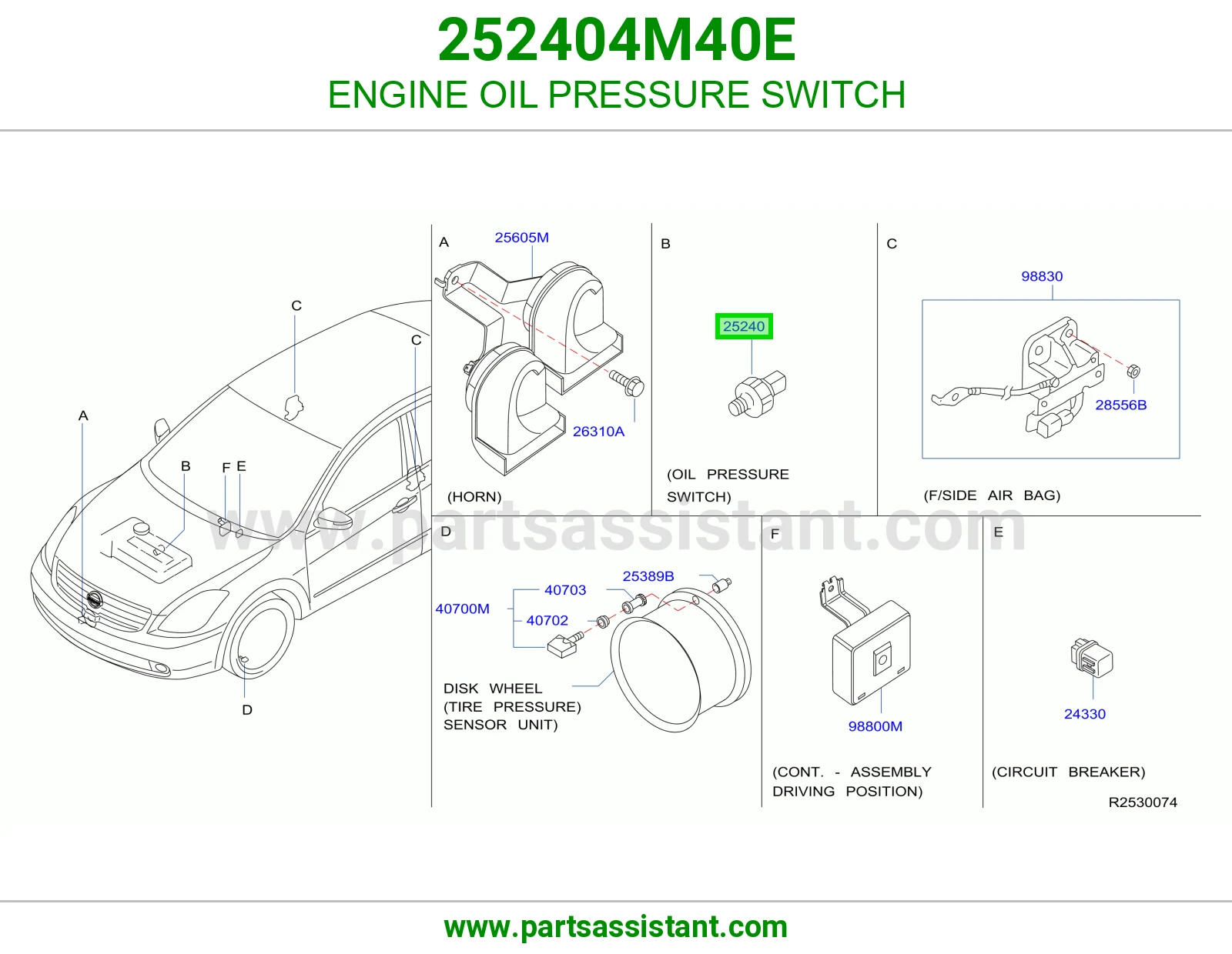 ENGINE OIL PRESSURE SWITCH