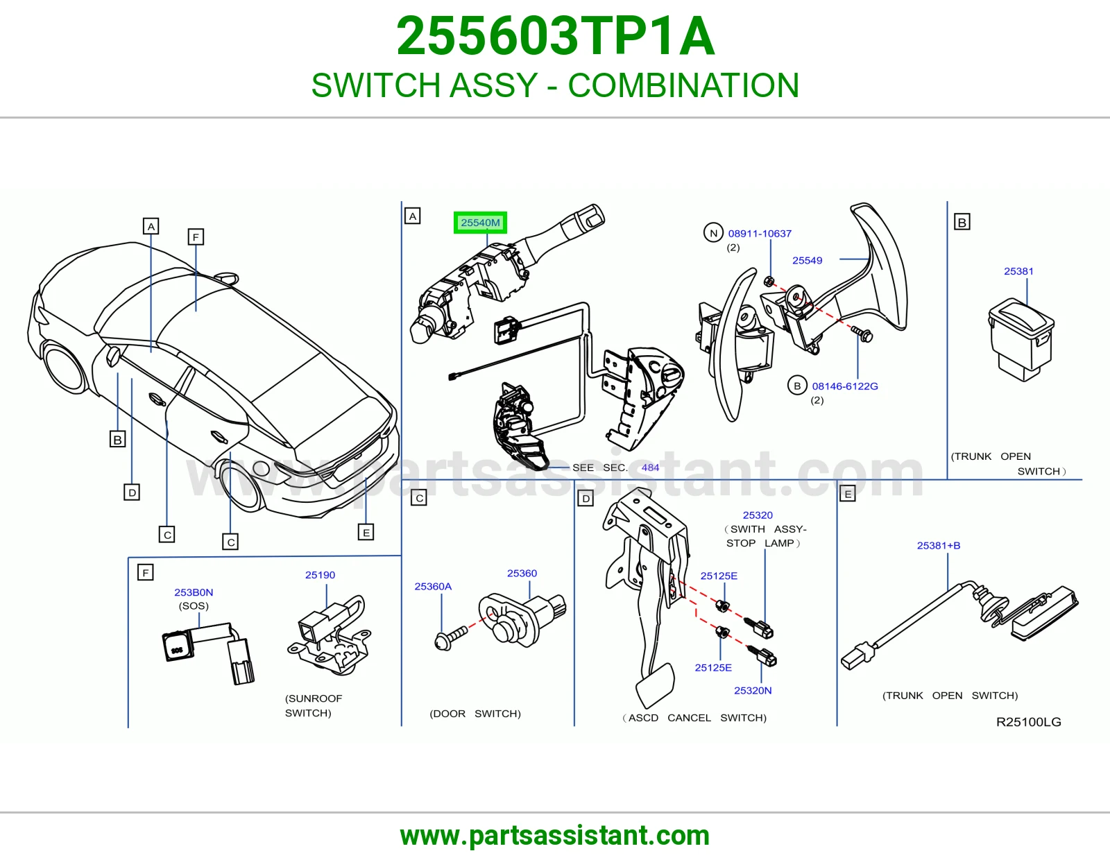 SWITCH ASSY - COMBINATION