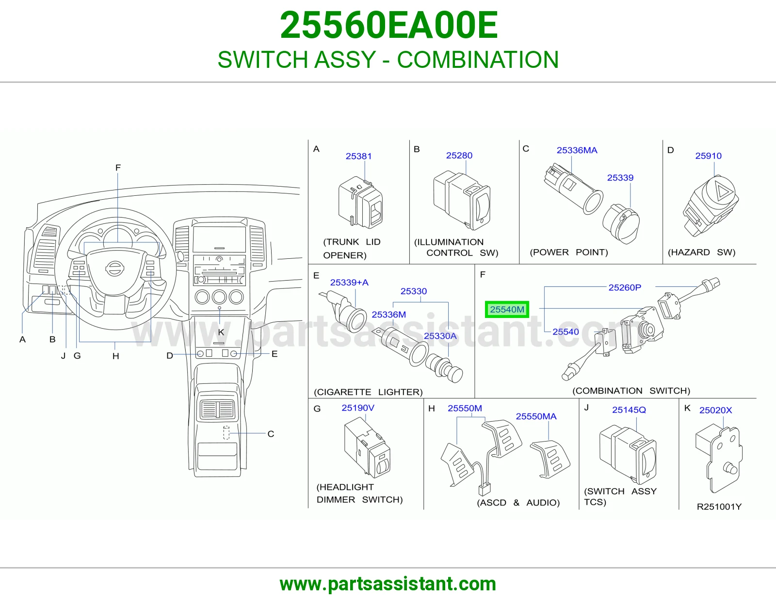 SWITCH ASSY - COMBINATION