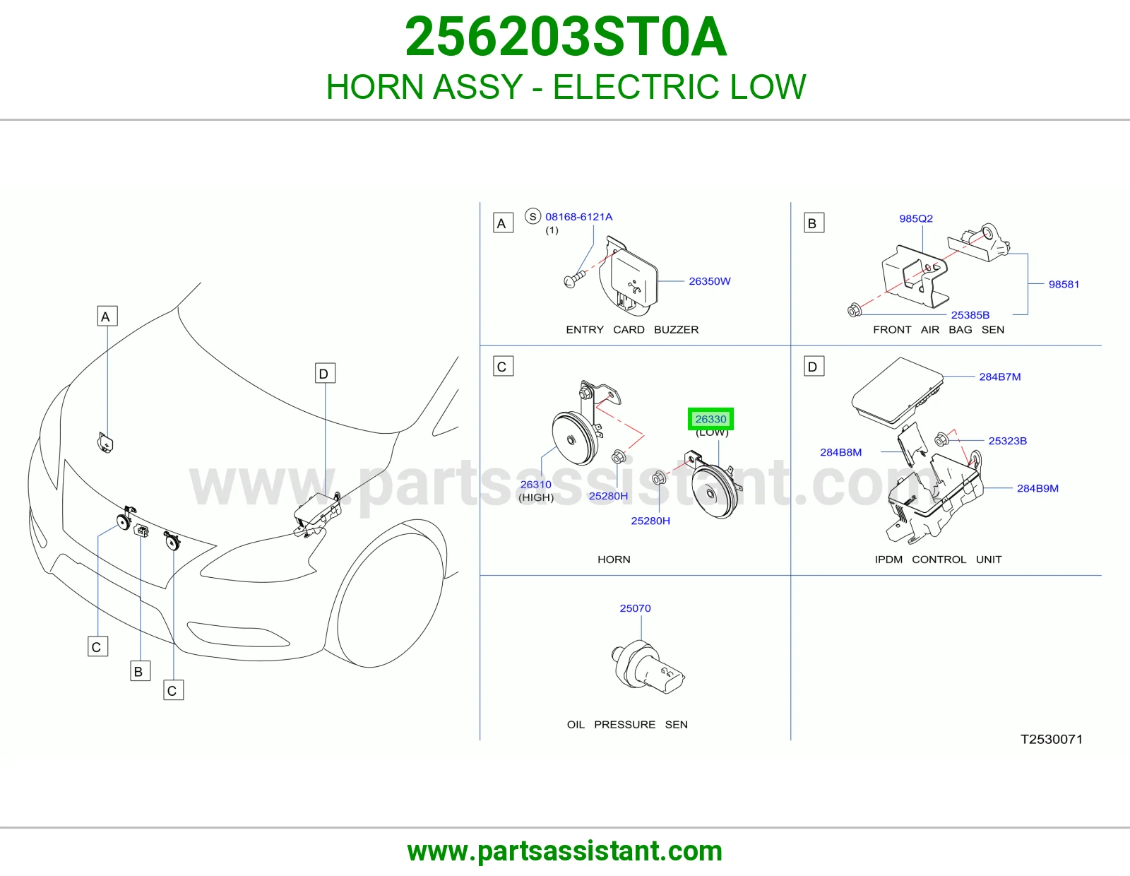 HORN ASSY - ELECTRIC LOW
