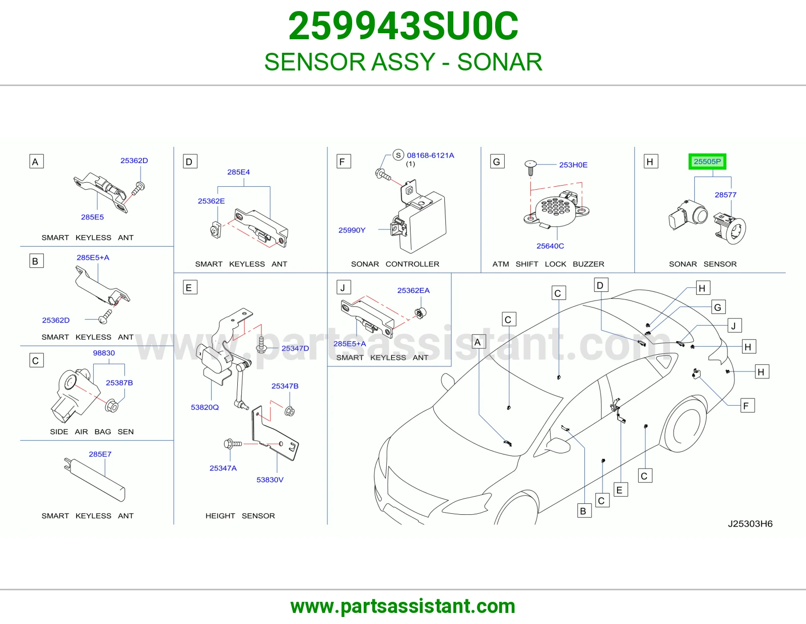 SENSOR ASSY - SONAR