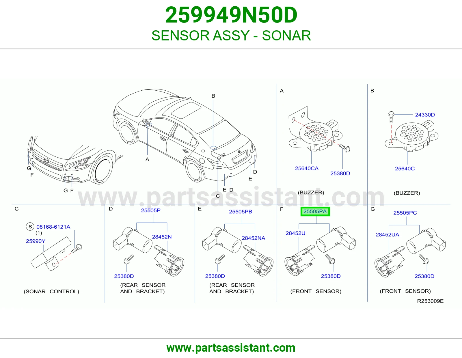 SENSOR ASSY - SONAR
