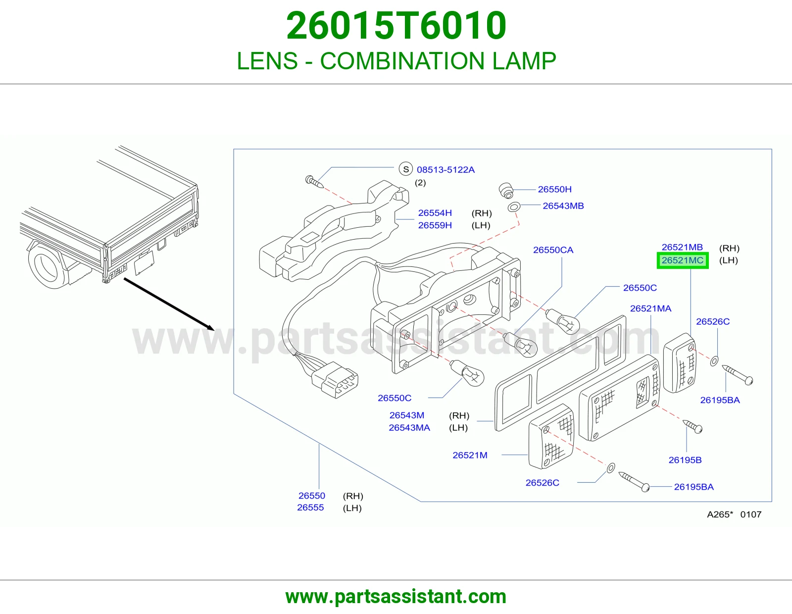 LENS - COMBINATION LAMP