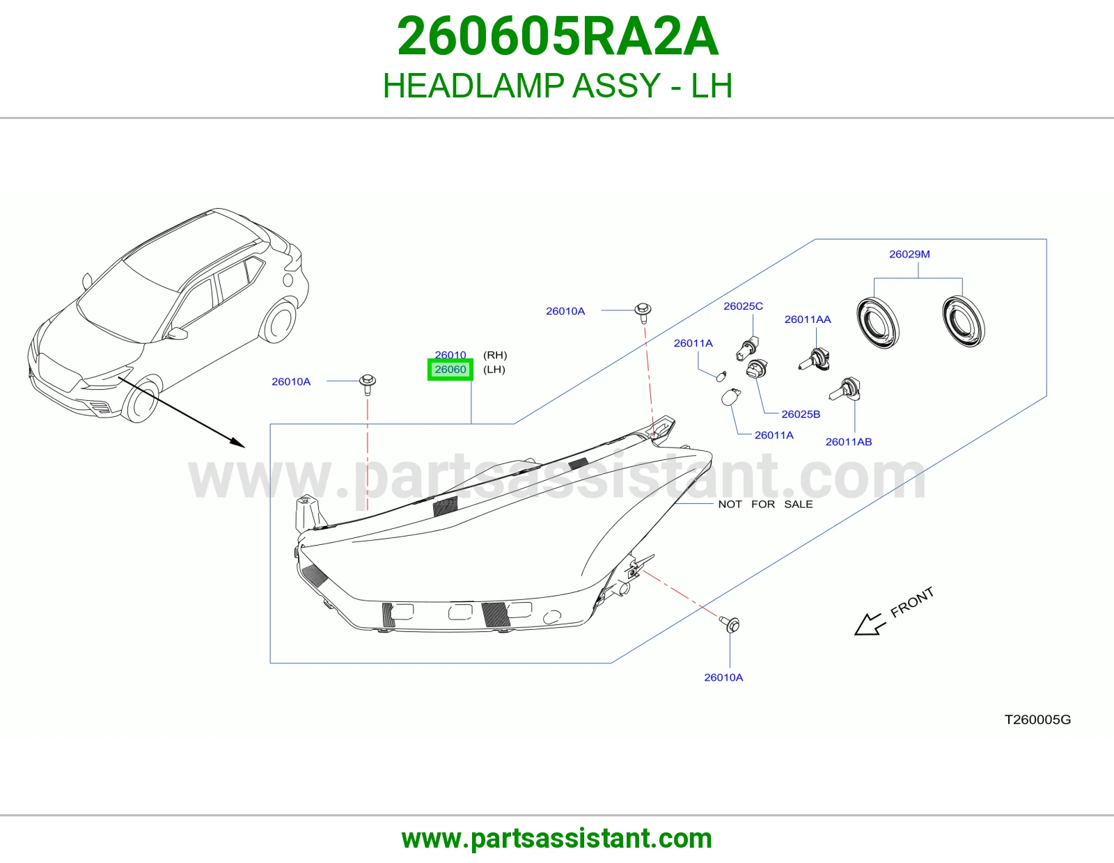 HEADLAMP ASSY - LH