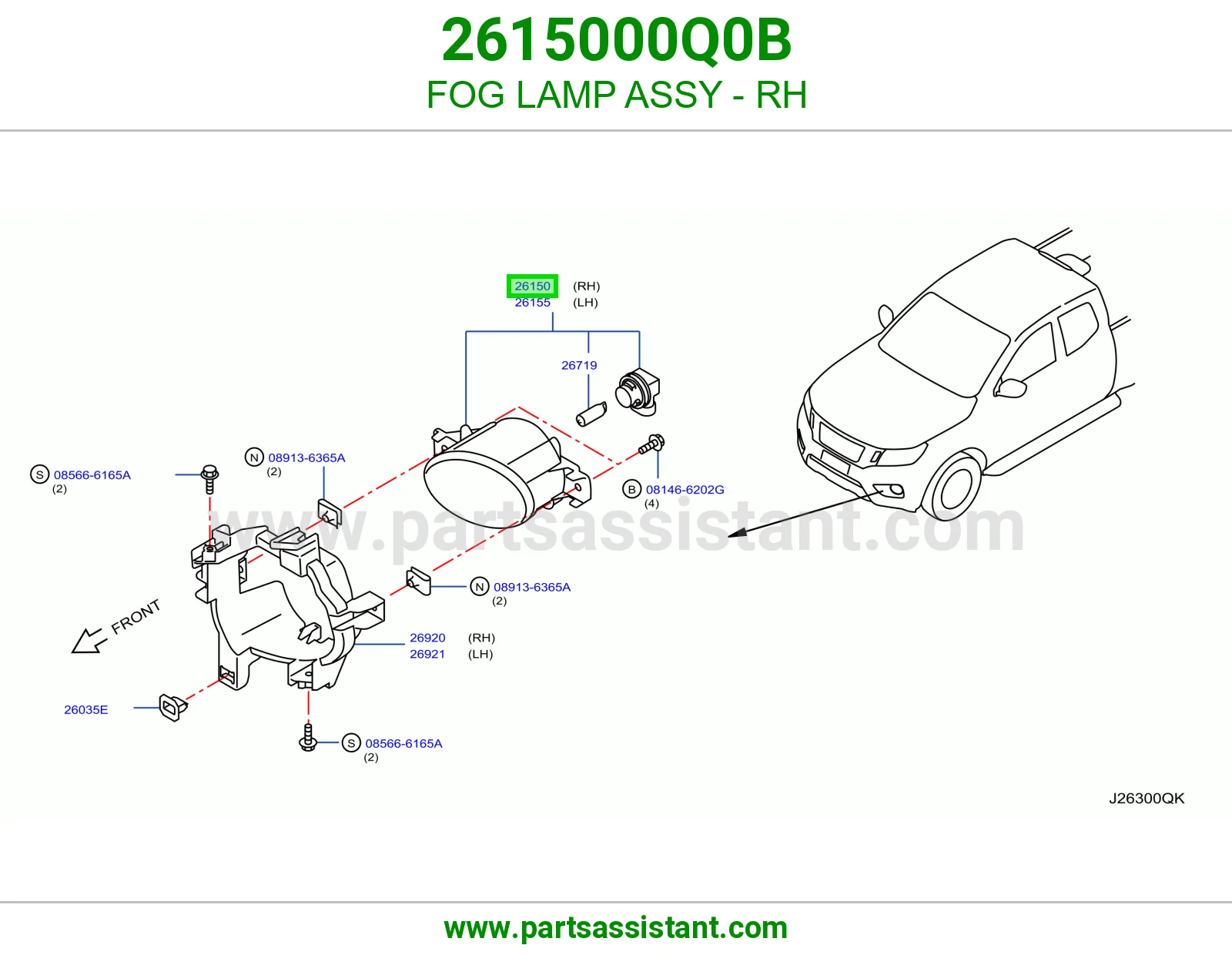 FOG LAMP ASSY - RH