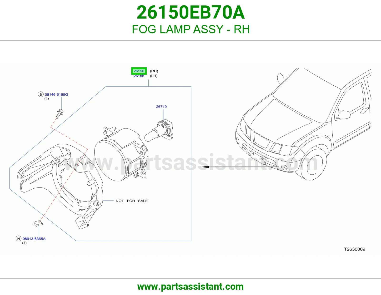 FOG LAMP ASSY - RH