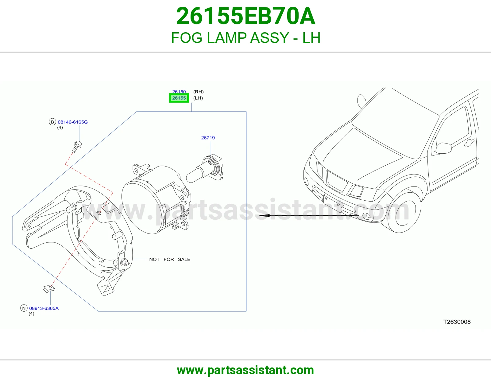 FOG LAMP ASSY - LH