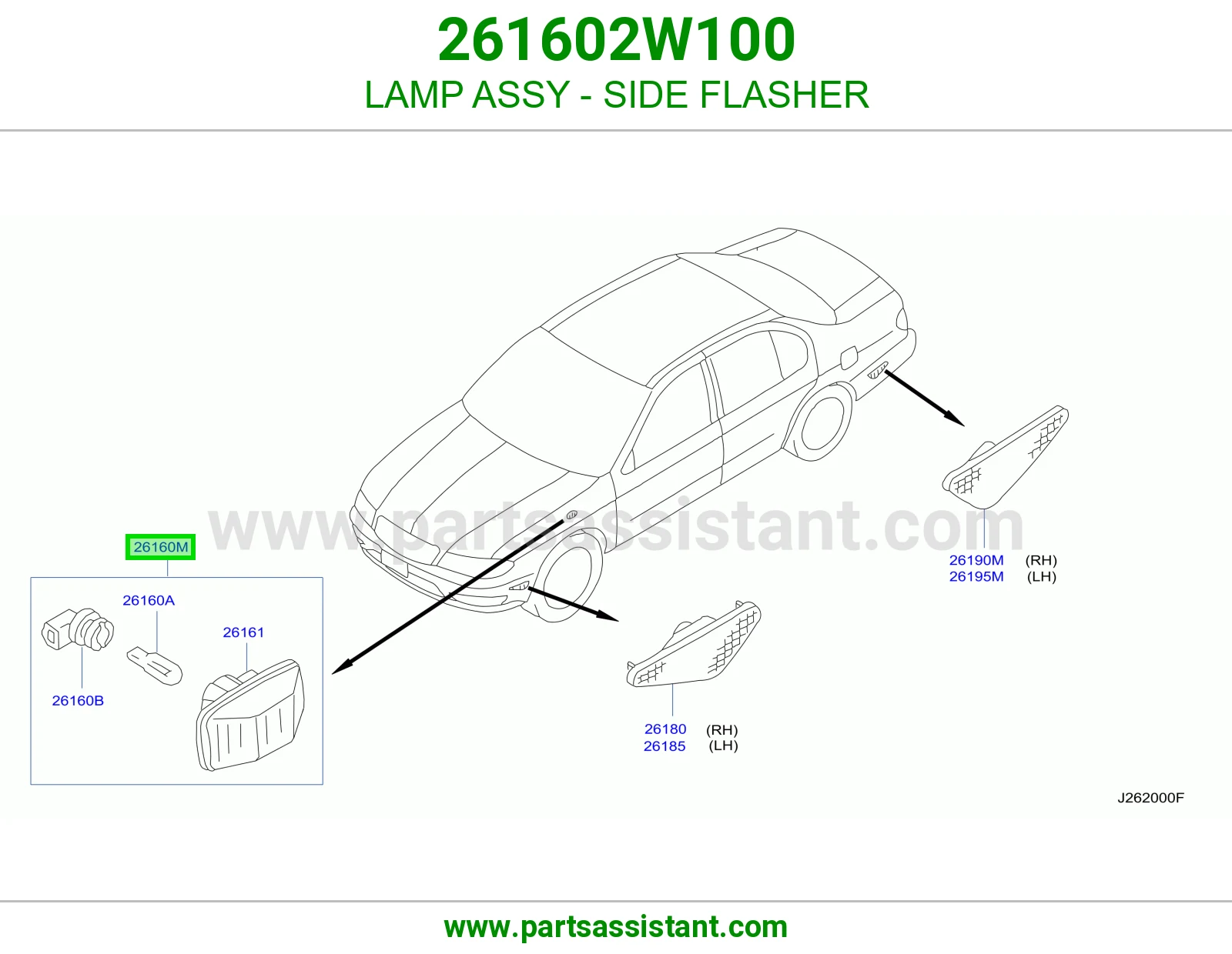 LAMP ASSY - SIDE FLASHER