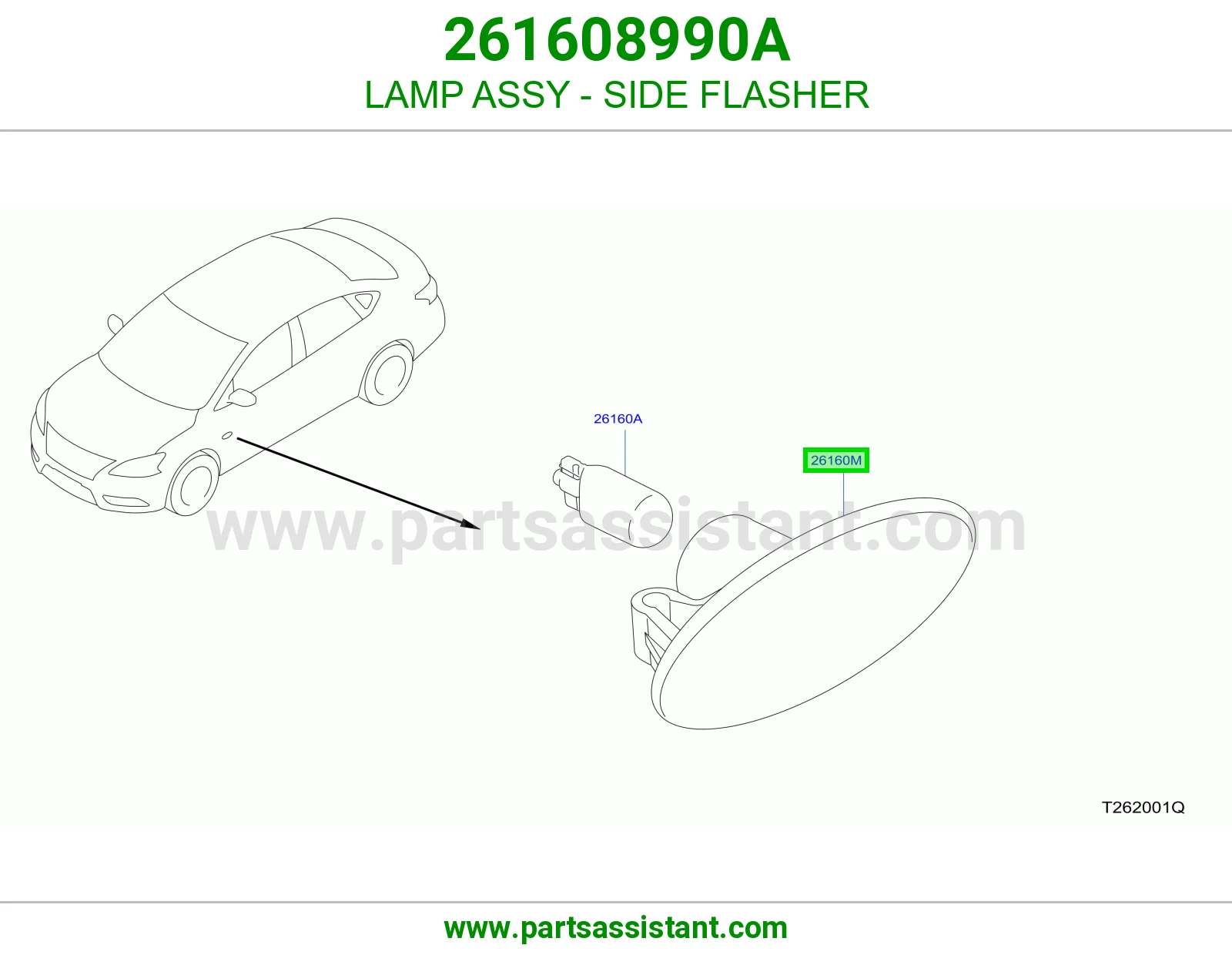 LAMP ASSY - SIDE FLASHER