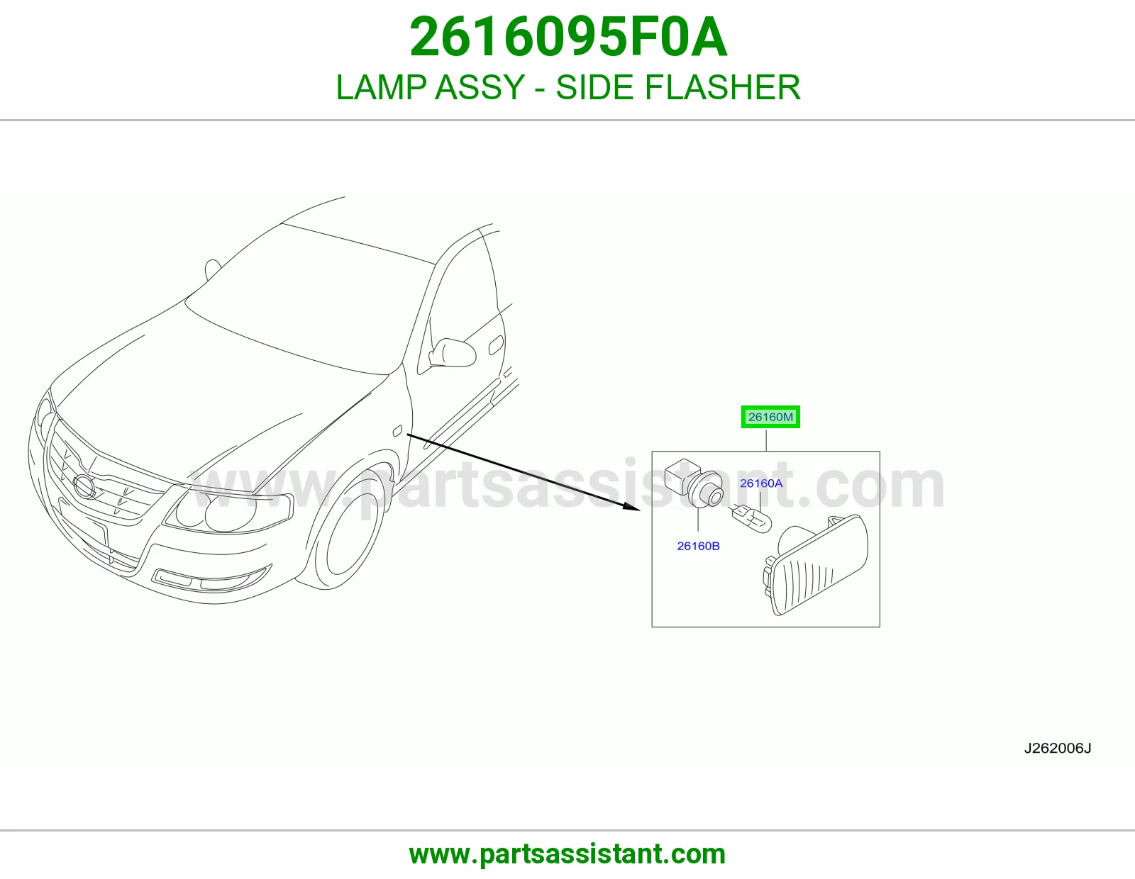 LAMP ASSY - SIDE FLASHER