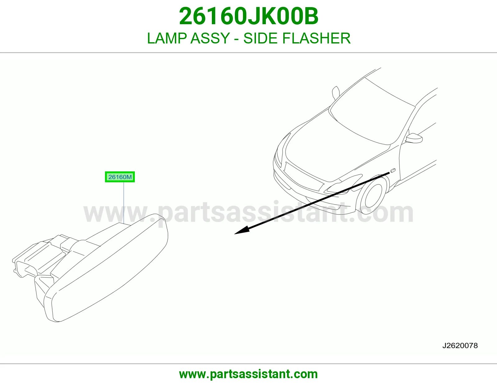 LAMP ASSY - SIDE FLASHER
