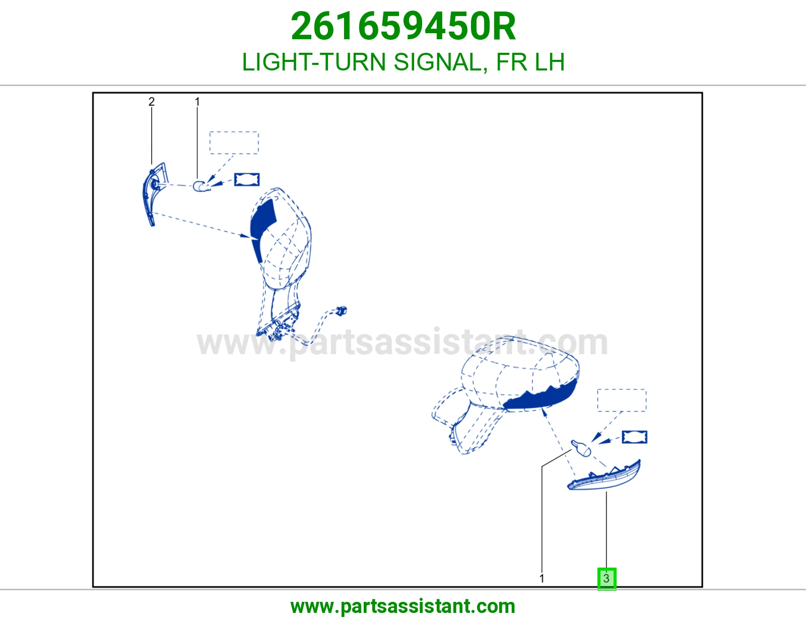 LIGHT-TURN SIGNAL, FR LH