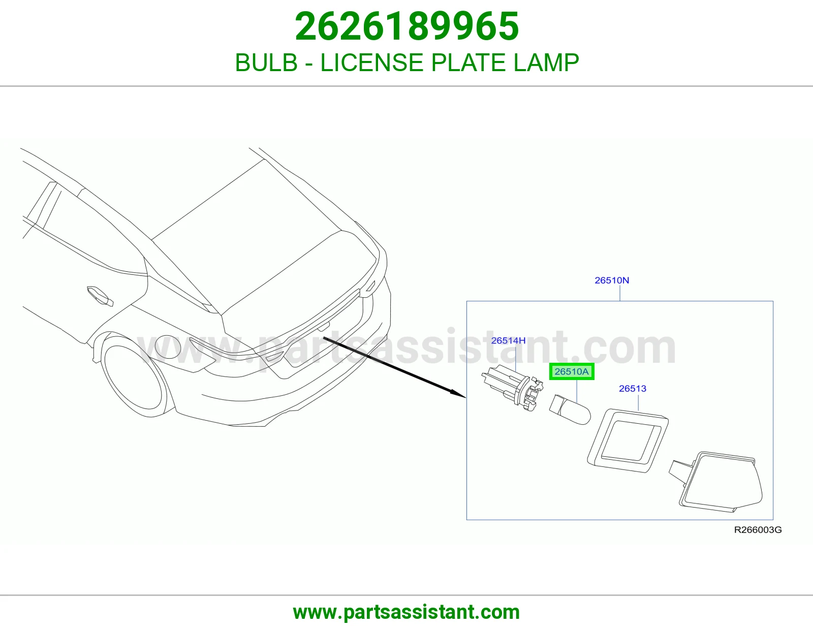 BULB - LICENSE PLATE LAMP