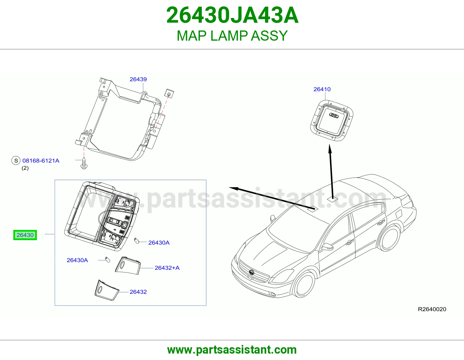 MAP LAMP ASSY