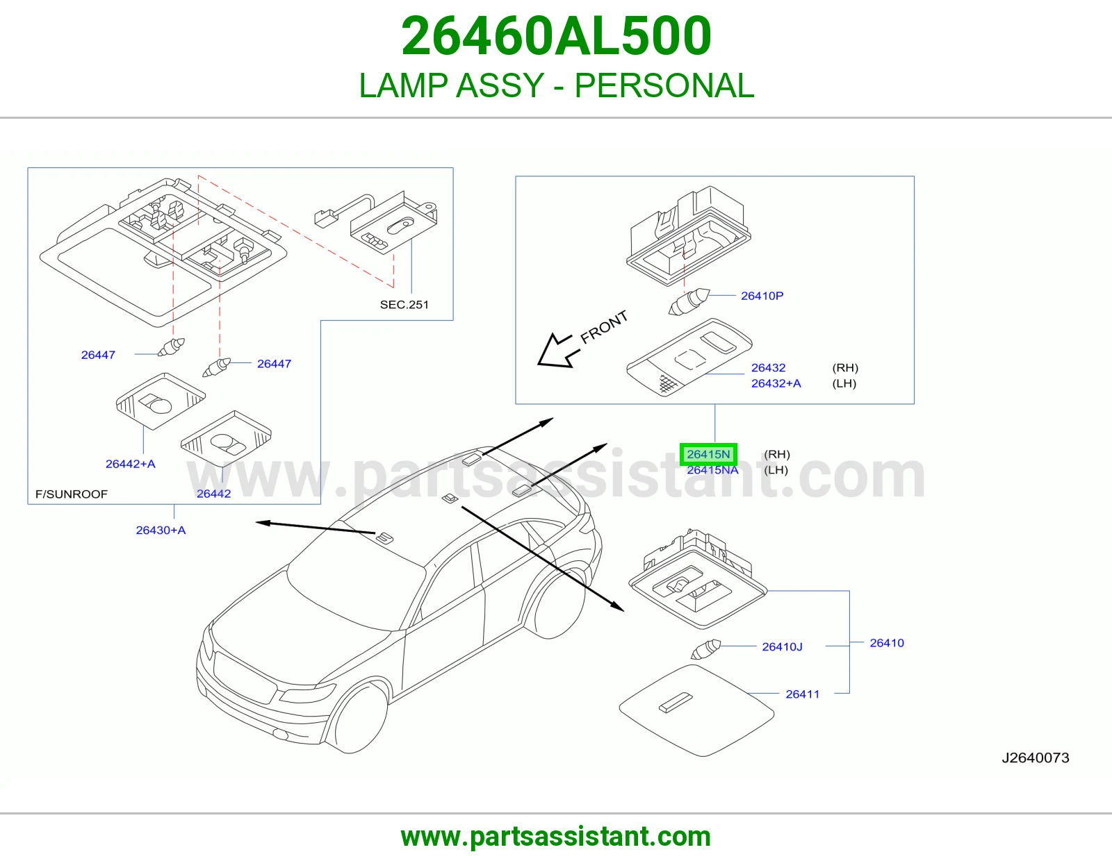 LAMP ASSY - PERSONAL