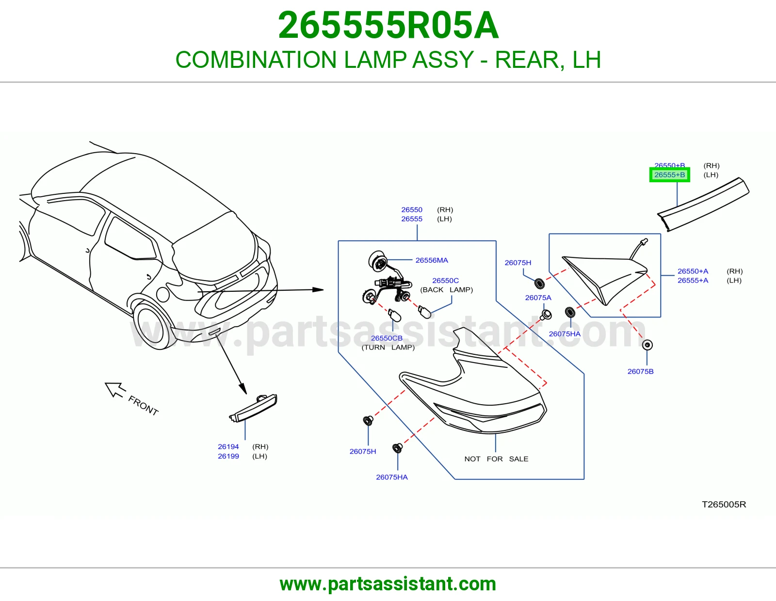 COMBINATION LAMP ASSY - REAR, LH