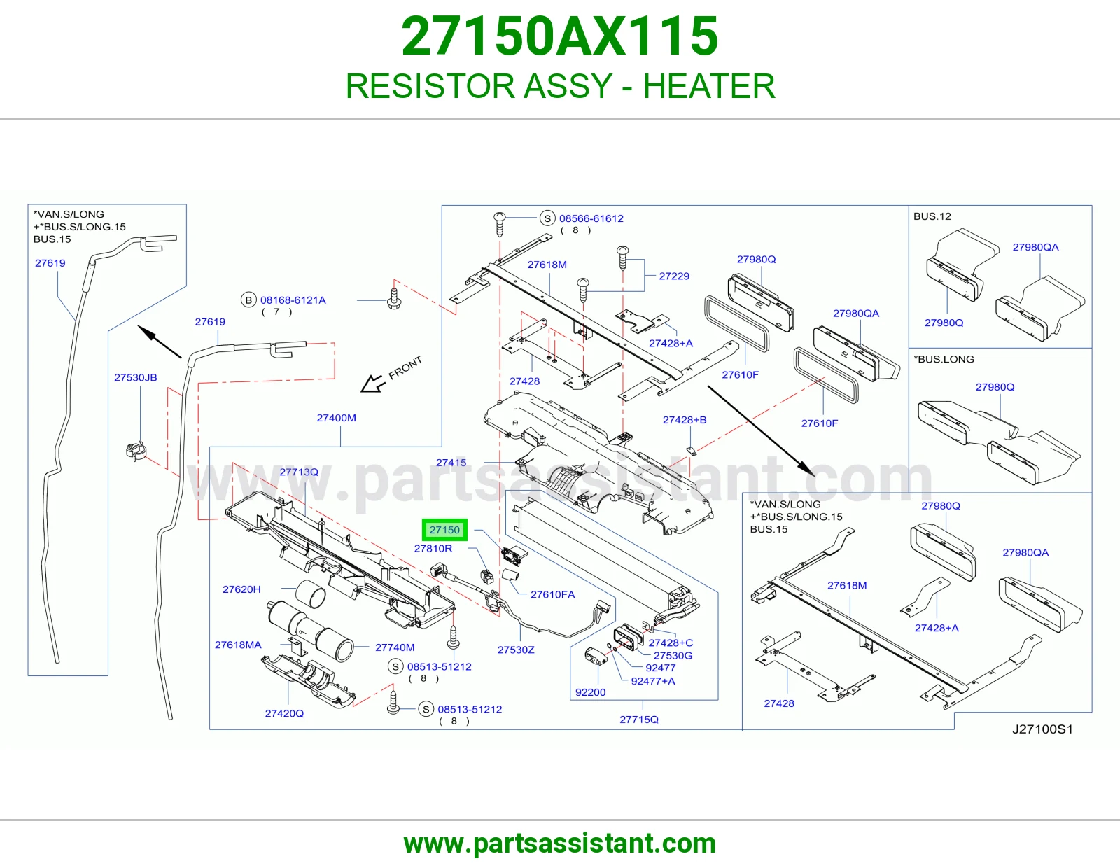 RESISTOR ASSY - HEATER